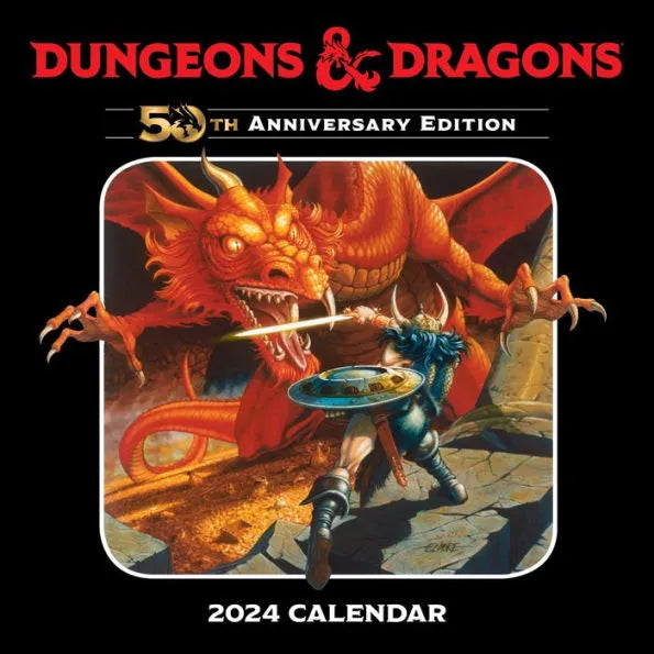 Dungeons & Dragons 2024 Wall Calendar 50th Anniversary Edition