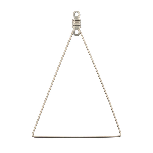 Must Have Findings - Earring Triangle 35x49mm Silver 8 pcs