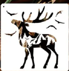 Forest Deer Stencils