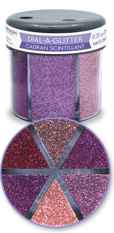 Twinkle Town: 60g Glitter Jar Dial-A-Glitter 6-Col Asst