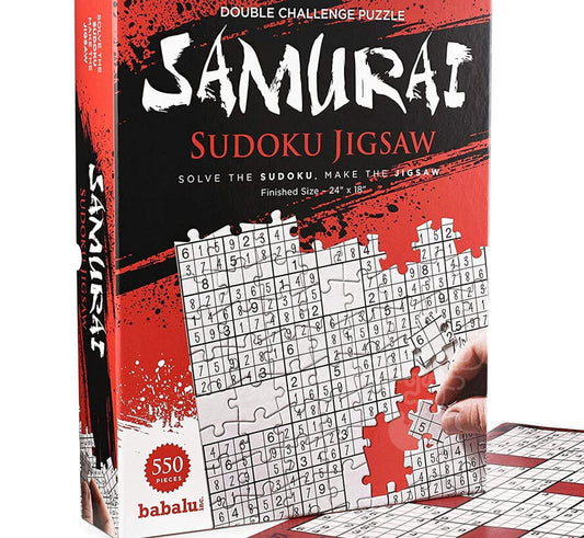 Babalu Crossword Jigsaw Puzzle - Samurai Sudoku 550pcs