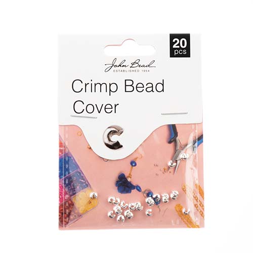 Must Have Findings - Bead Crimp Cover 3mm Silver 20pcs