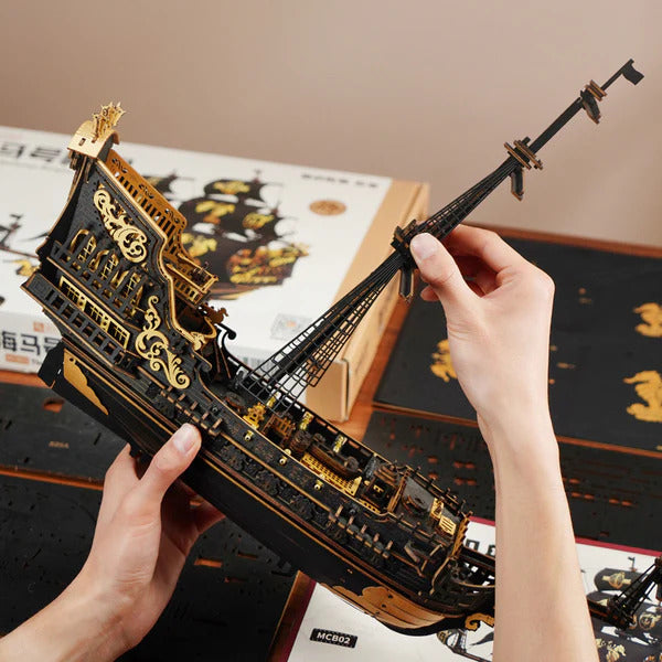 ROKR 3D Wooden Puzzle, The Seahorse Barque