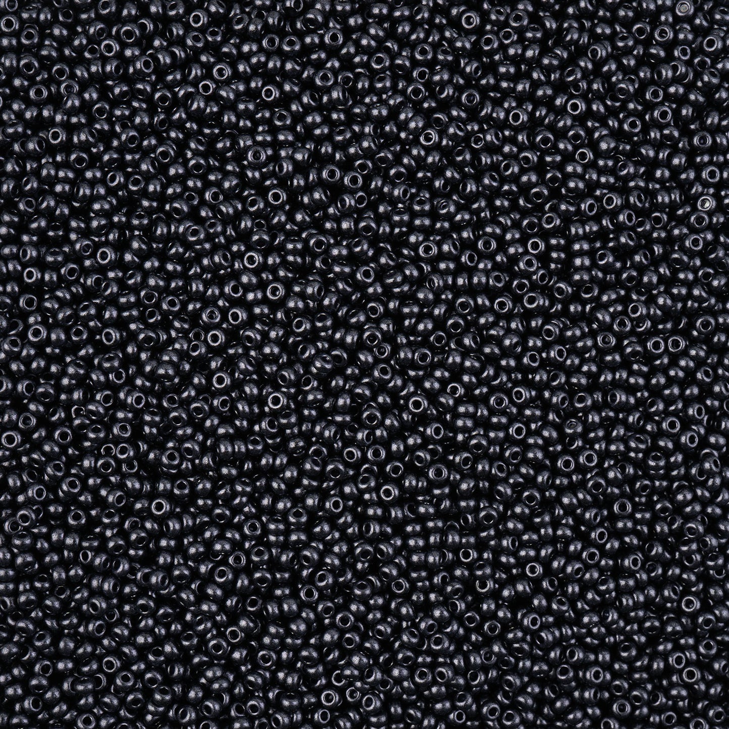 Czech Seed Bead 11/0 Vial Pearl Navy Jet Terra