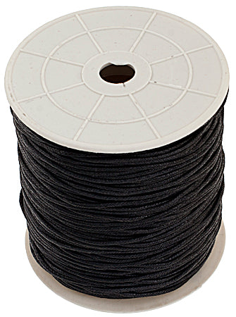 COTTON WAX CORD 1.5mm ROUND BLACK