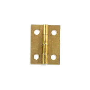 Brass Plated Hinge - 1" x 3/4"