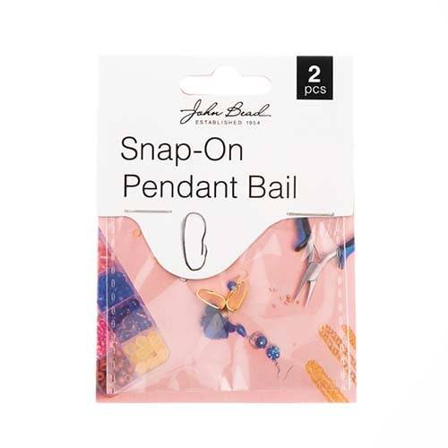 Must Have Findings - Snap-On Pendant Bail 9mm Gold 2pcs