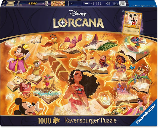 DISNEY LORCANA GLIMMERS OF THE REALM: AMBER 1000 PIECE PUZZLE
