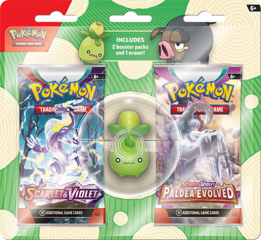 Pokemon Back To School Eraser 2Pk Blister 2023