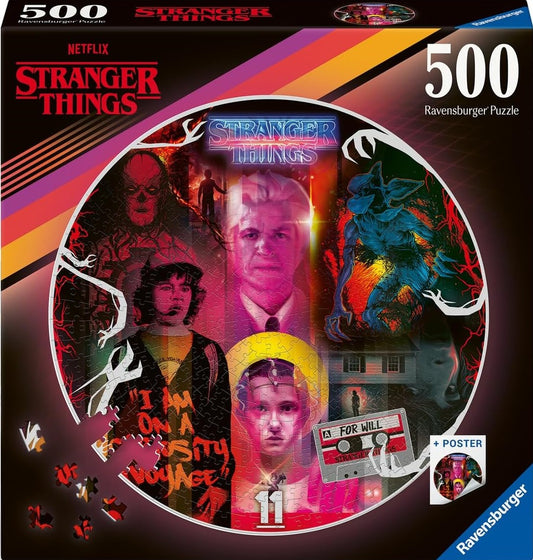 STRANGER THINGS ROUND PUZZLE 500PC