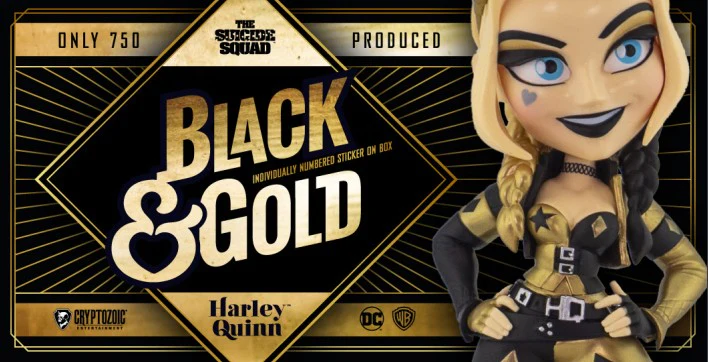 HARLEY QUINN SUICIDE SQUAD MOVIE BLK/GOLD EDITION