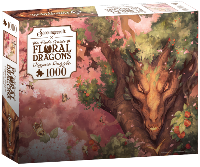 THE FIELD GUIDE TO FLORAL DRAGONS PUZZLE (COVER)
