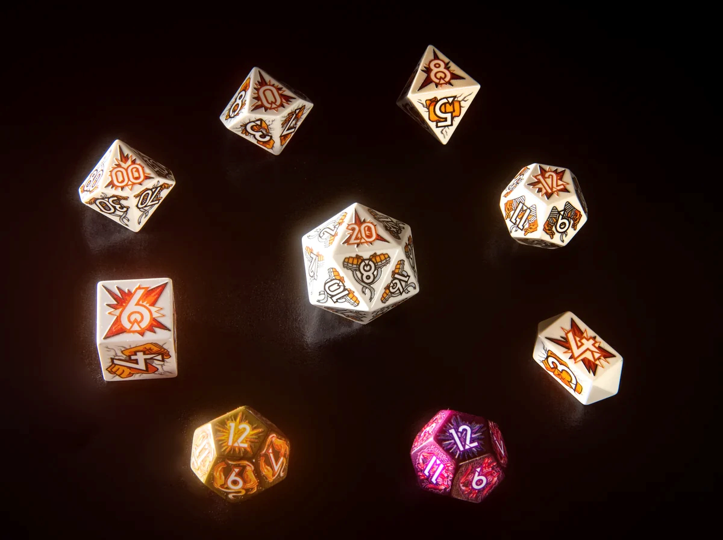 DAGGERHEART HOPE & FEAR 9-DIE RPG SET BRAWLER