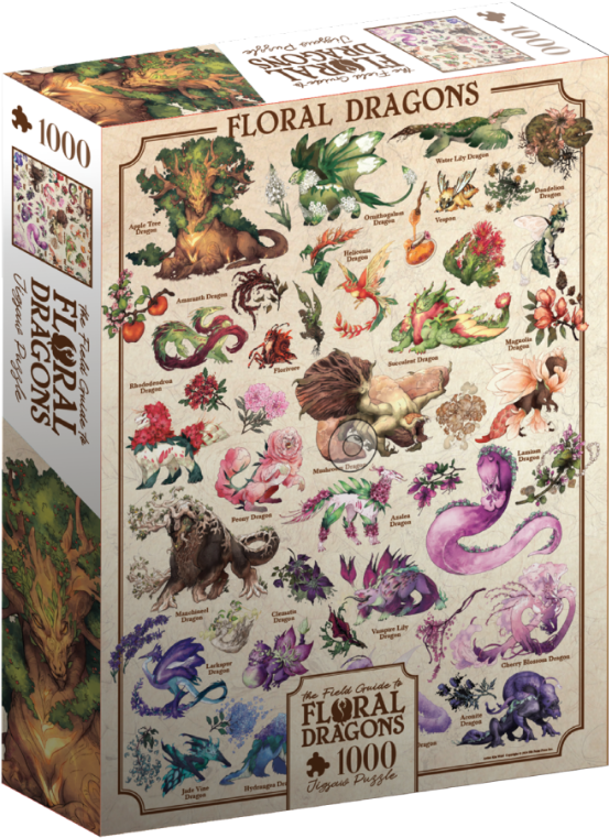 THE FIELD GUIDE TO FLORAL DRAGONS PUZZLE (DRAGON)