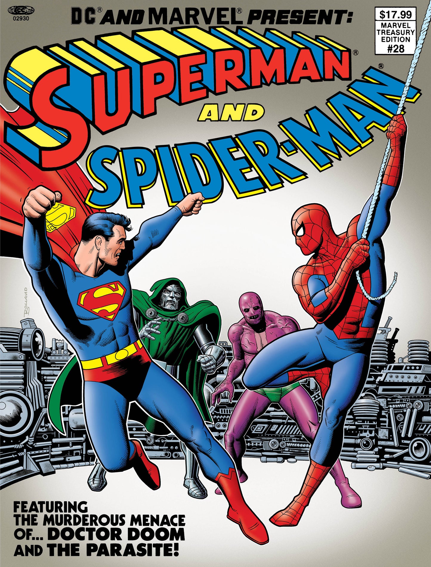 DC AND MARVEL PRESENT: SUPERMAN AND SPIDER-MAN (MARVEL TREASURY EDITION #28) TREASURY EDITION