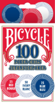 BICYCLE - PLASTIC POKER CHIPS 100 PACK