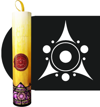 RITUAL CANDLE DICE TUBE SEAL OF YOG-SOTHOTH