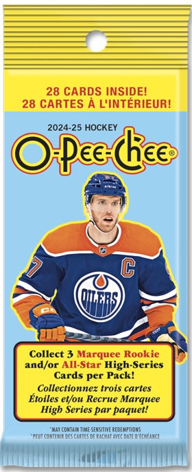 UD O-PEE-CHEE HOCKEY 24/25 FAT PACK SEALED 18PC