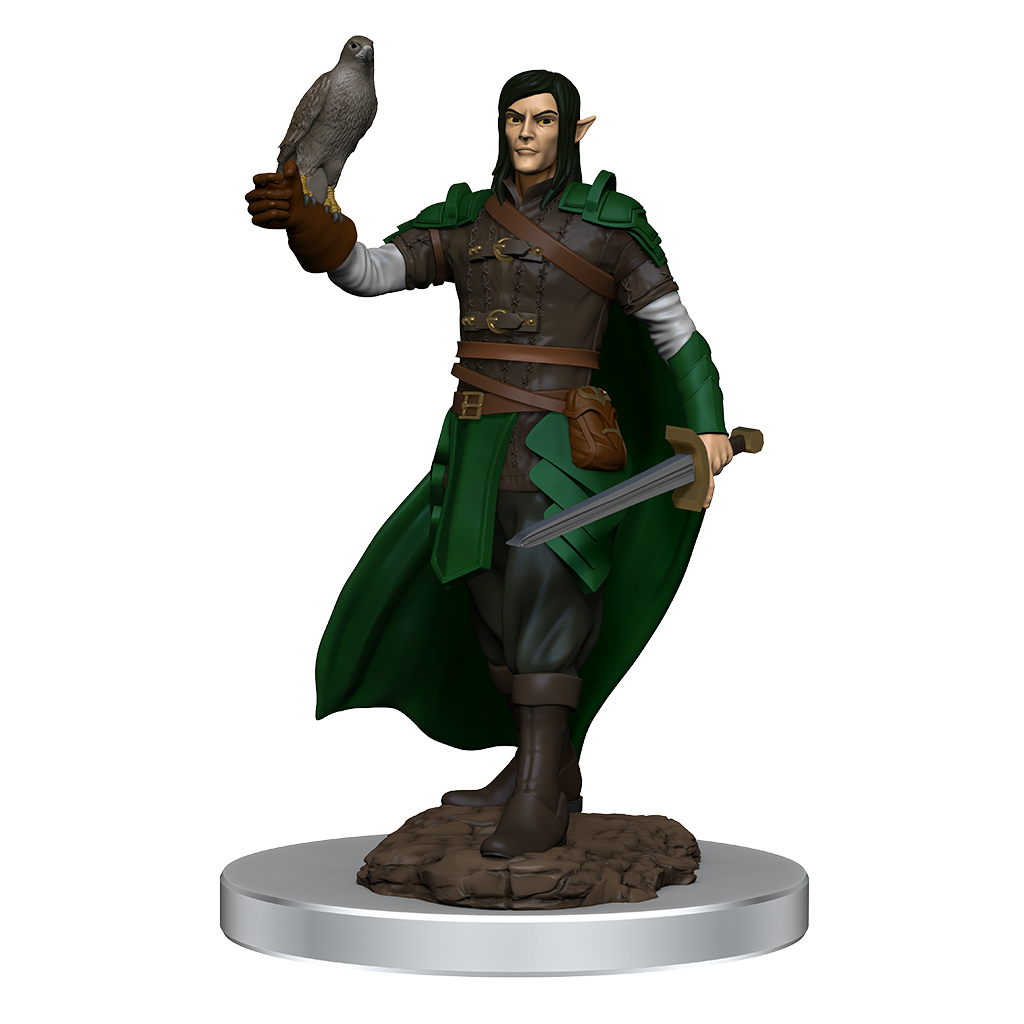 DND ICONS O/T REALMS MALE ELF RANGER PREM FIG