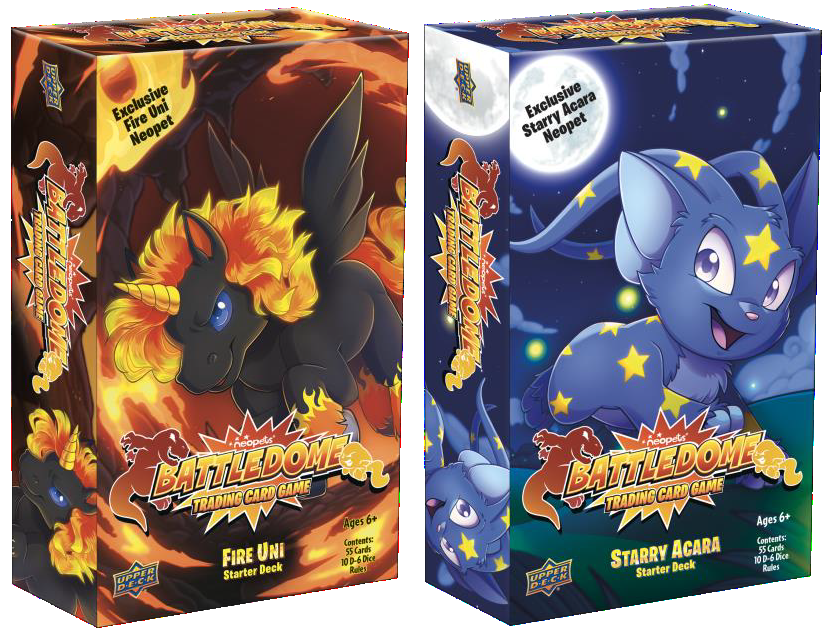 NEOPETS BATTLEDOME TCG FIRE & STARRY STARTER DISPLAY