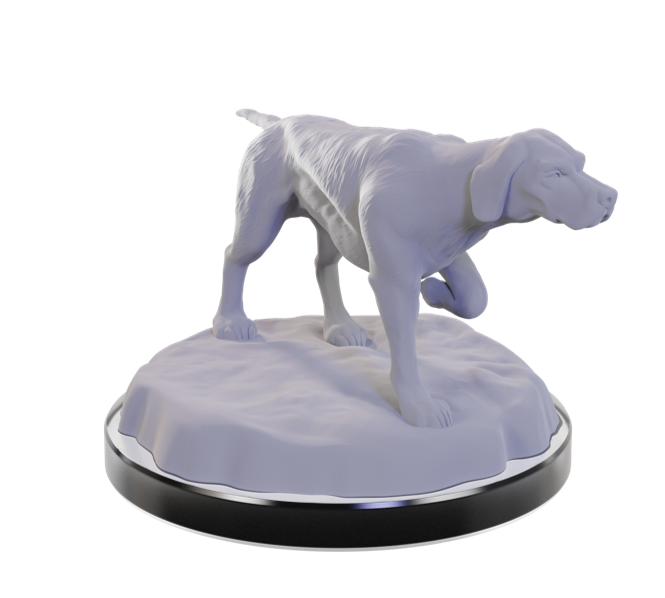 WIZKIDS UNPAINTED MINIS WV22 DOG COMPANIONS