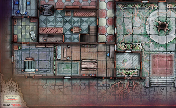 BEADLE & GRIMM'S DND DUNGEON MASTER'S GUIDE PREMIUM MAP