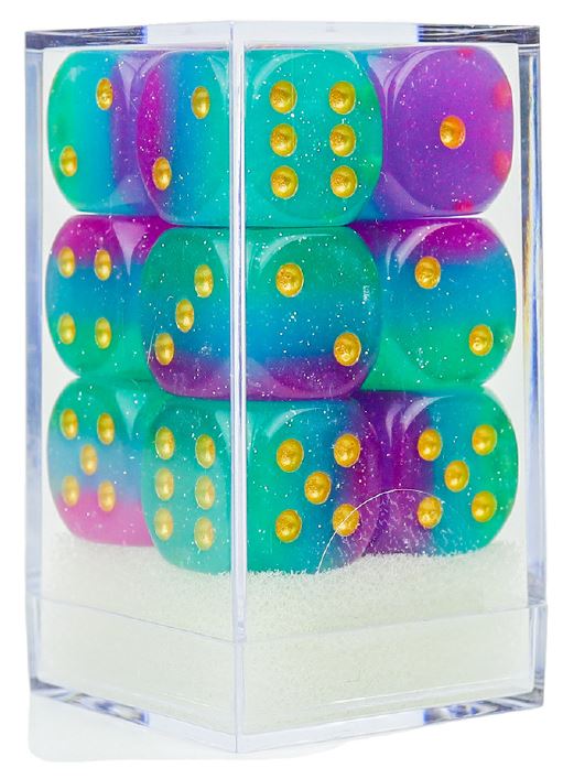 SD D6 DICE SET NORTHERN LIGHTS 16MM 12CT