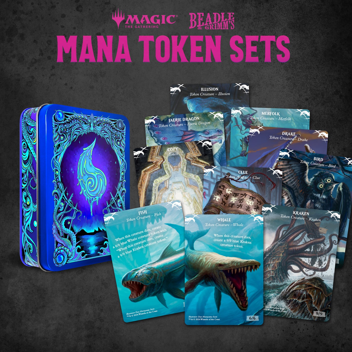 BEADLE & GRIMM'S MTG MANA TOKEN SET BLUE