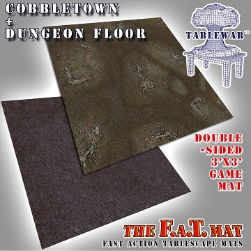 F.A.T. MATS: COBBLESTONE/DUNGEON FLOOR 3X3