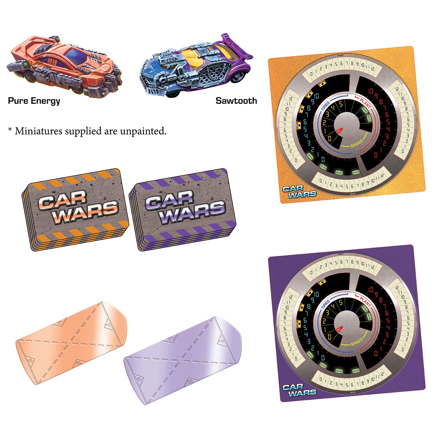 CAR WARS 6E 2-PLAYER STARTER SET ORANGE/PURPLE