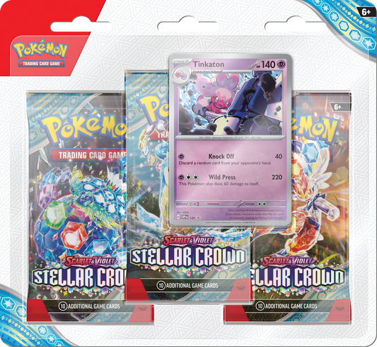 POKEMON SV7 STELLAR CROWN 3PK BLISTER