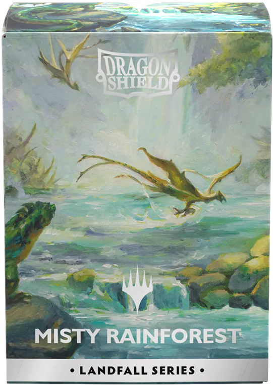 DRAGON SHIELD MAGIC THE GATHERING LANDFALL SERIES MISTY RAINFOREST