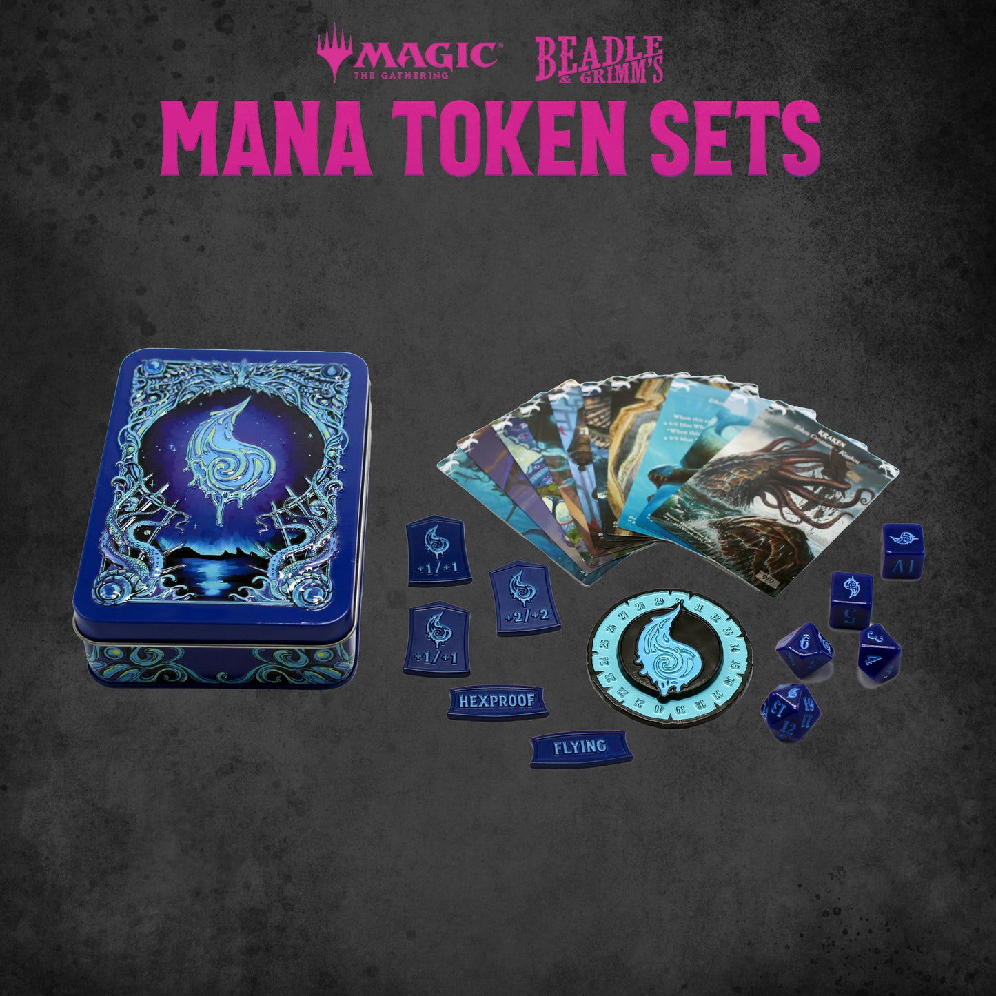 BEADLE & GRIMM'S MTG MANA TOKEN SET BLUE