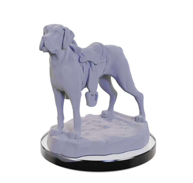 WIZKIDS UNPAINTED MINIS WV22 DOG COMPANIONS