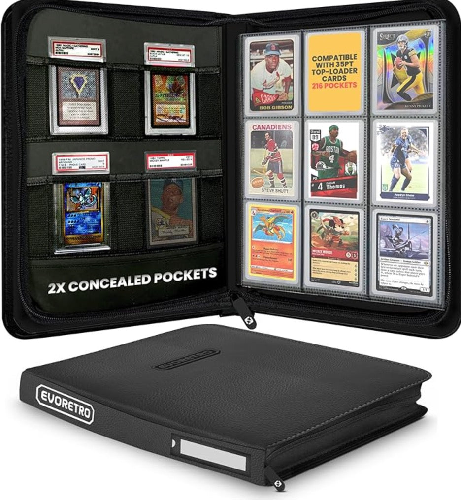 ER SHIELD+ 216 TOPLOAD CARDS BINDER BLACK