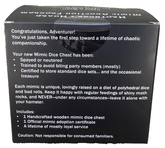 MIMIC DICE CHEST - MAPLE