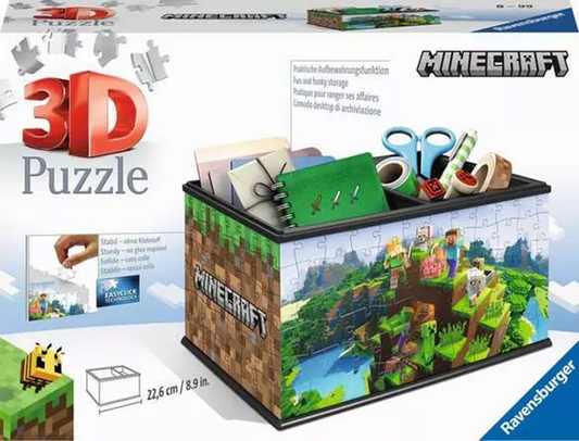 MINECRAFT STORAGE BOX 216 PIECE 3D PUZZLE