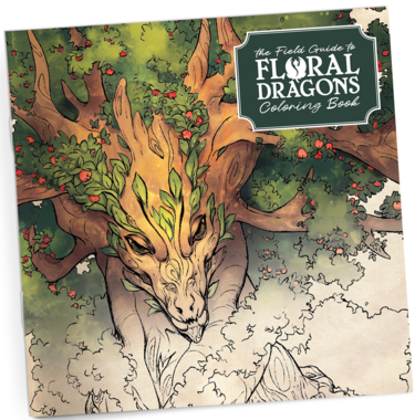 THE FIELD GUIDE TO FLORAL DRAGONS COLOURING BOOK