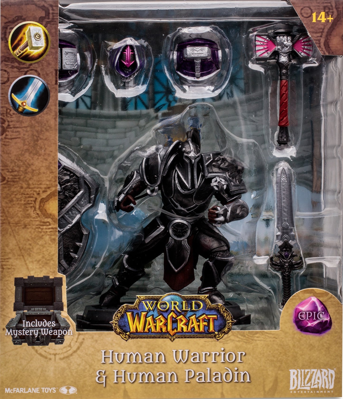WORLD OF WARCRAFT 6"WV1-HUMAN:PALADIN/WARRIOR-EPIC