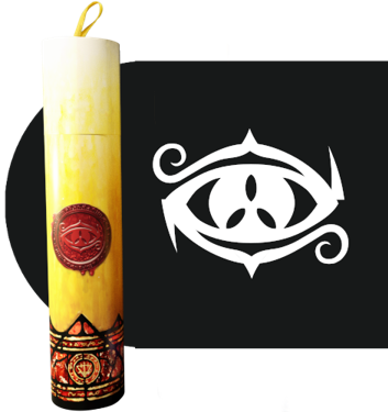 RITUAL CANDLE DICE TUBE SEAL OF YOG-SOTHOTH
