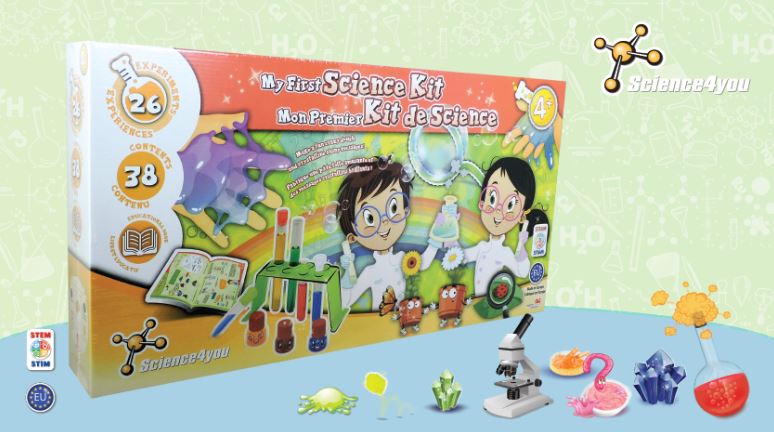 Science4you Il Mio Primo Kit Scientifico - 26 Esperimenti Per Bambini 4+ Con Bolle Giganti E Pasta Pazza