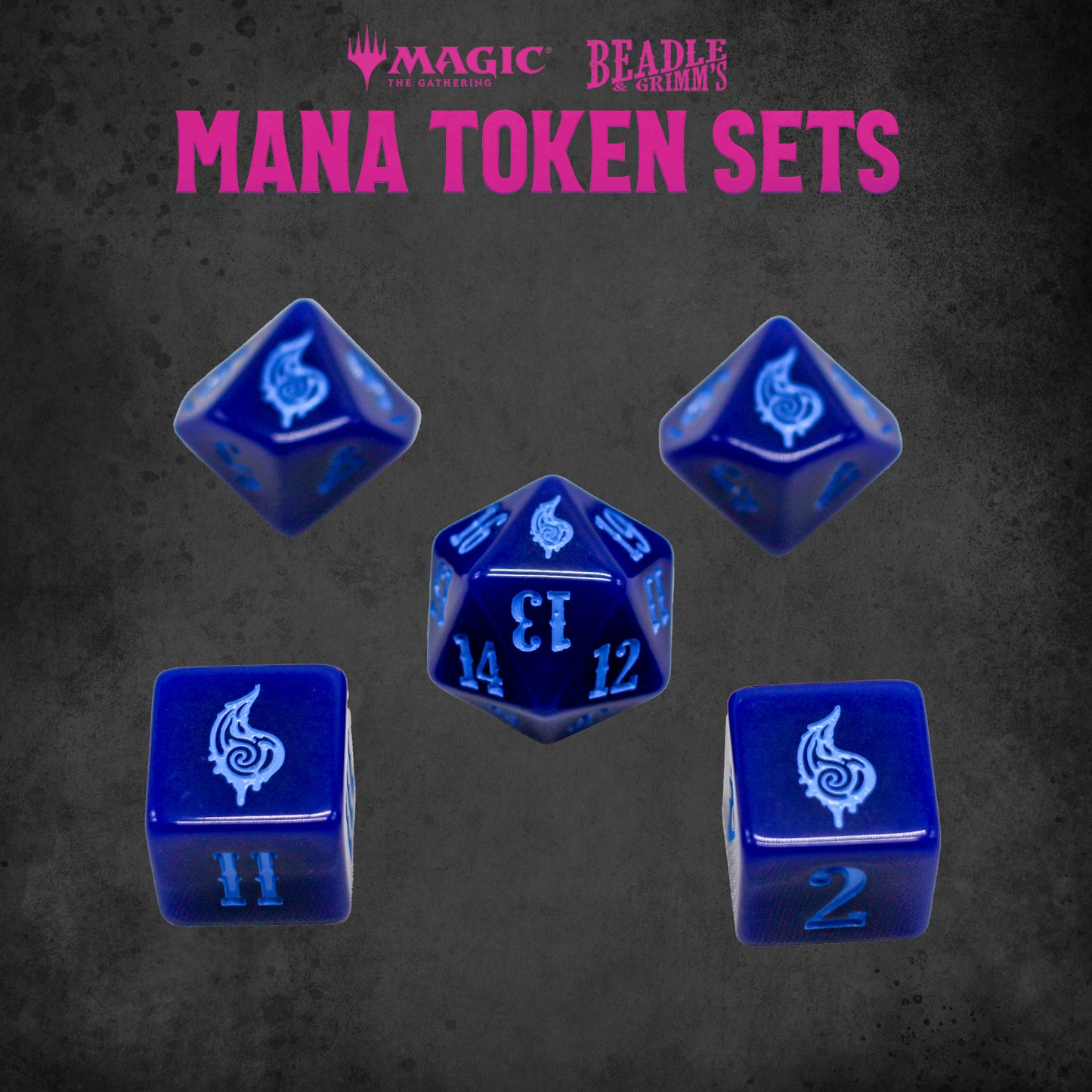 BEADLE & GRIMM'S MTG MANA TOKEN SET BLUE