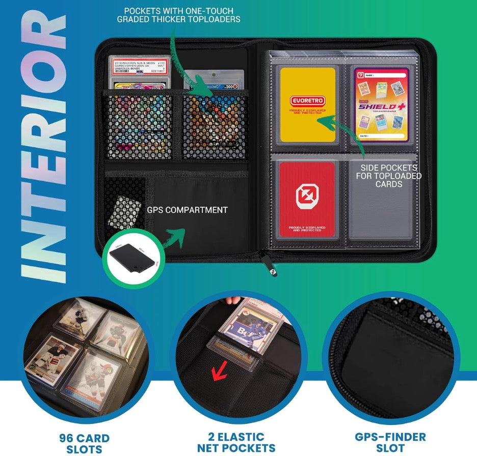 ER SHIELD+ COMPACT 96 TOPLOAD CARDS BINDER BLACK