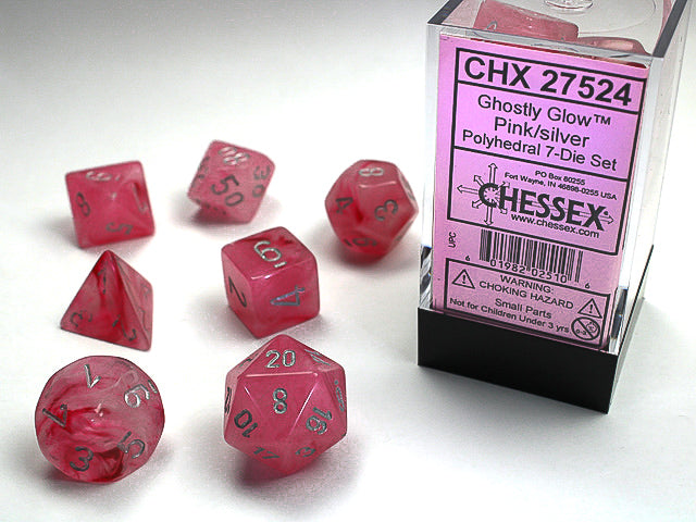 GHOSTLY GLOW 7-DIE SET PINK/SILVER