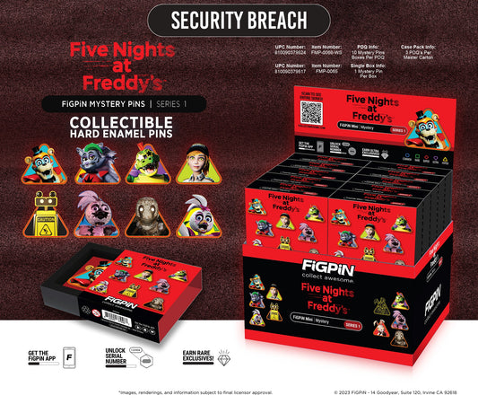 FIGPIN FNAF MYSTERY MINIS S1 SECURITY BREACH