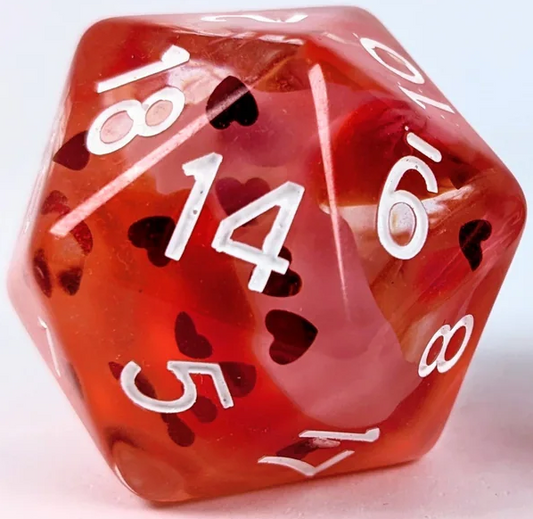 XL D20: LOVESTRUCK W/ SYMBOL 30MM