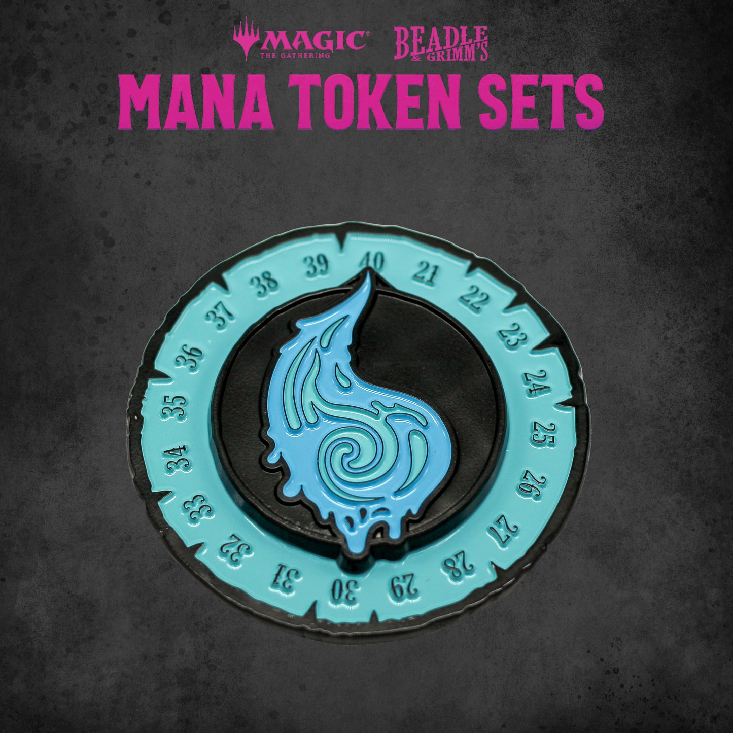 BEADLE & GRIMM'S MTG MANA TOKEN SET BLUE