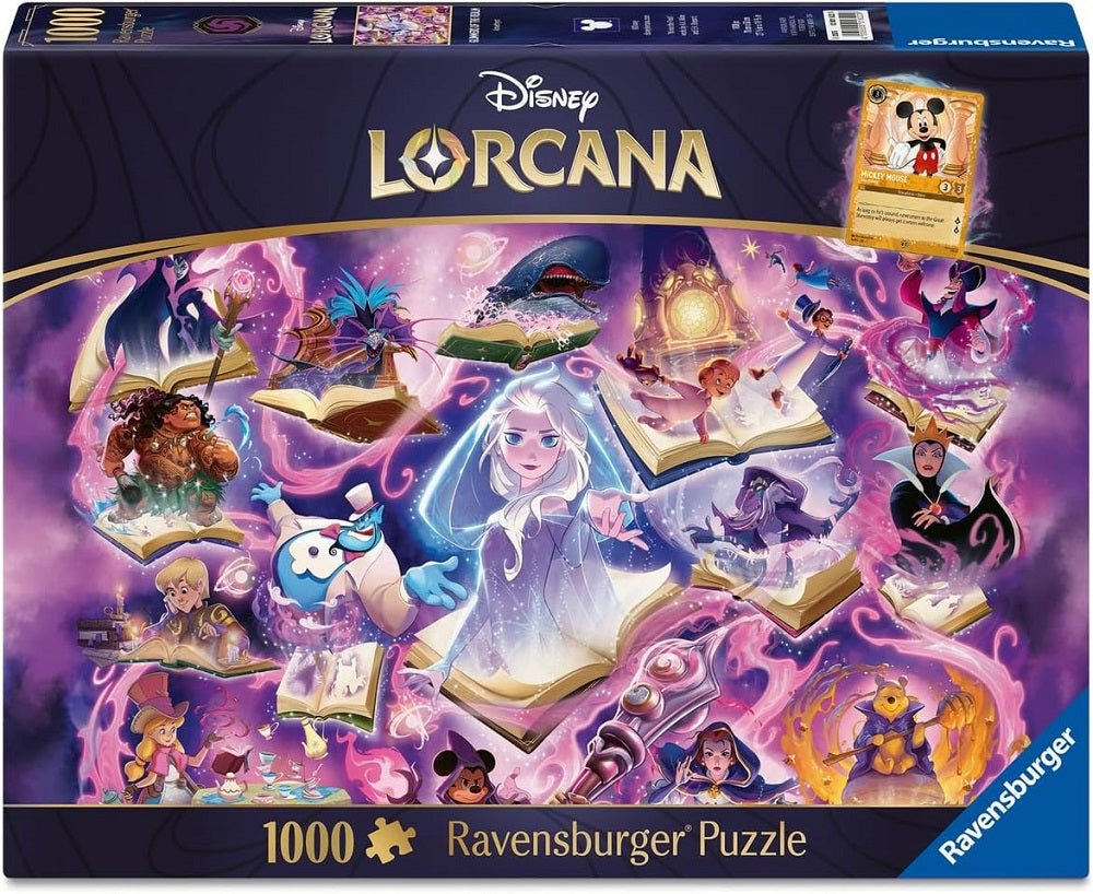 DISNEY LORCANA GLIMMERS OF THE REALM: AMETHYST 1000 PIECE PUZZLE
