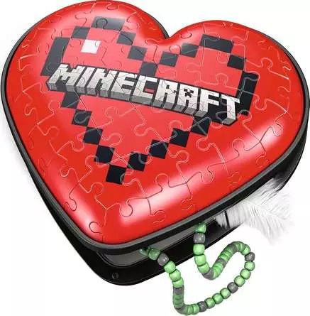 MINECRAFT HEART 54 PIECE 3D PUZZLE