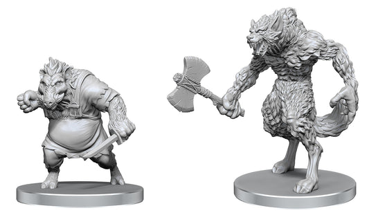PF UNPAINTED MINIS WV26 WEREWOLF & WEREBOAR